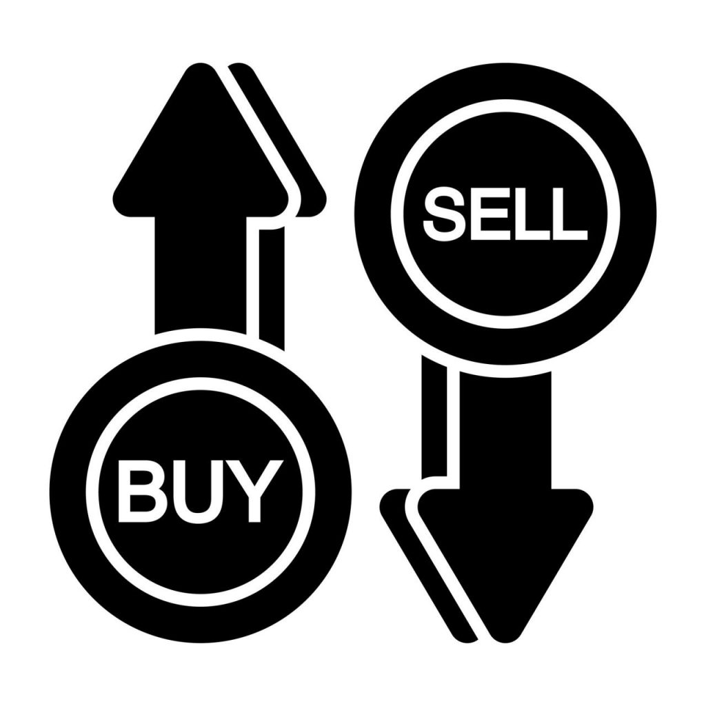 A trendy design icon of buy and sell 23546785 Vector Art at Vecteezy